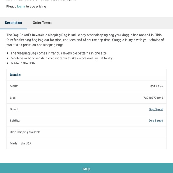 NWT THE DOG SQUAD Sleeping Bag, Reversible Frosted Snow Leopard - Picture 3 of 6